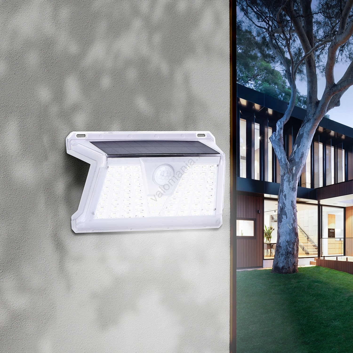 Aigostar - LED Aurinkokennovalo Ulkokäyttöön Anturilla LED/2,4W/5V IP65