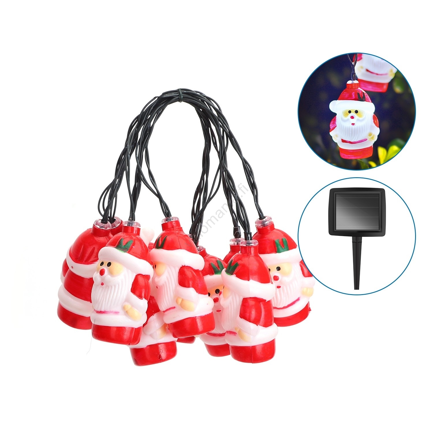 Aigostar - LED Jouluinen Aurinkoketju 10xLED/3,8 M IP44 Kylmä Valkoinen - Image 4