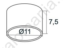 Argon 3884 - LED-kohdevalaisin VICHY LED/9W/230V Valkoinen