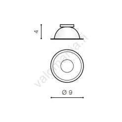 Azzardo AZ0821 - Runko Upotetulle Valolle REMO