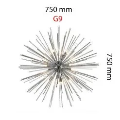 Azzardo AZ2115 - Design-varjostin G9 Halkaisija 750mm