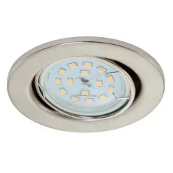 Briloner 7220-032 - SETTI 3x LED-kattovalaisin Kylpyhuoneeseen FIT 1xGU10/5W/230V Mattanikkeli