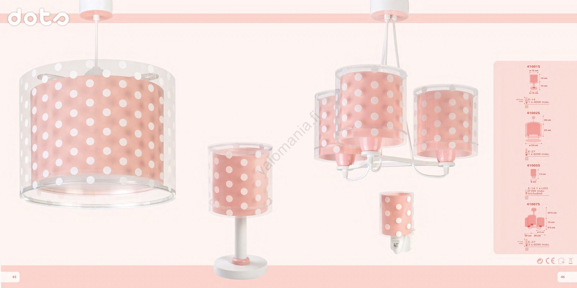 Dalber 41002S - Lasten Kattokruunu DOTS 1xE27/60W/230V - Image 3