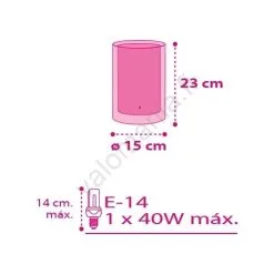 Dalber 41181 - Pöytävalaisin CUORE 1xE14/40W/230V