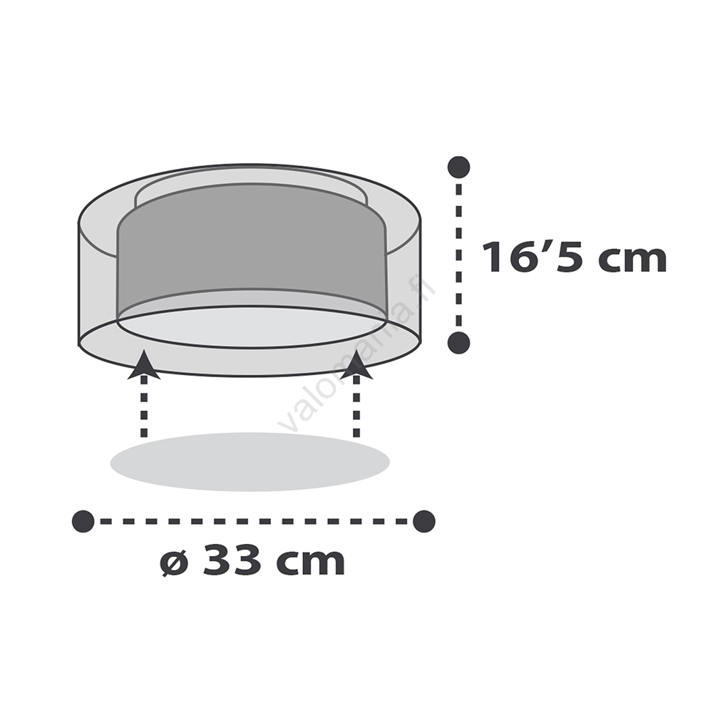 Dalber 41416E - Lasten Kattovalaisin CLOUDS 2xE27/60W/230V Harmaa - Image 2