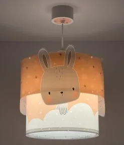 Dalber 61152S - Lasten Kattokruunu BUNNY 1xE27/60W/230V Oranssi