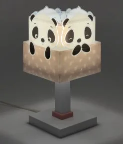 Dalber 63161S - Lasten Lamppu PANDA 1xE14/40W/230V Vaaleanpunainen