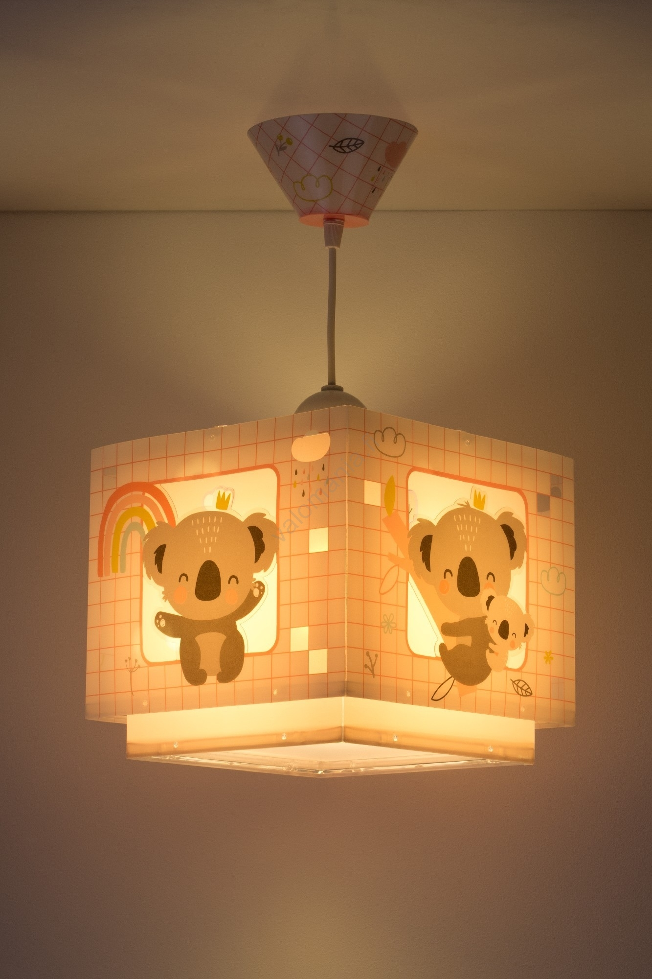 Dalber 63262S - Lasten Kattokruunu KOALA 1xE27/60W/230V - Image 2