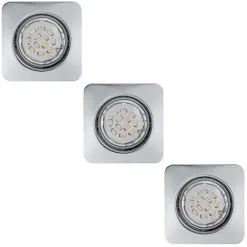Eglo 78228 - SETTI 3xLED Upotettu Valo PENETO 3xGU10/5W/230V