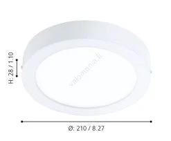 Eglo - LED Himmennettävä Kylpyhuoneen Kattovalo LED/16,5W/230V 2700-6500K IP44 ZigBee