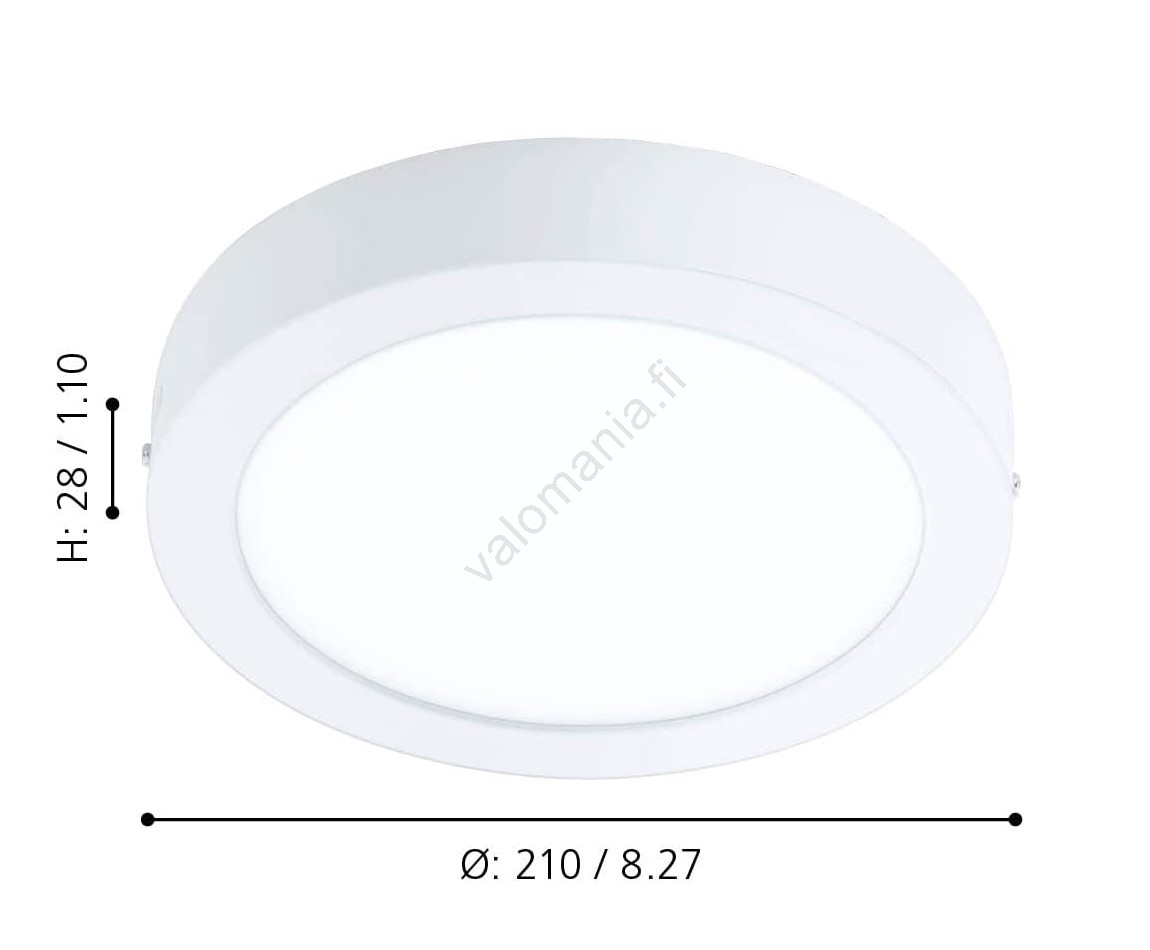 Eglo - LED Himmennettävä Kylpyhuoneen Kattovalo LED/16,5W/230V 2700-6500K IP44 ZigBee