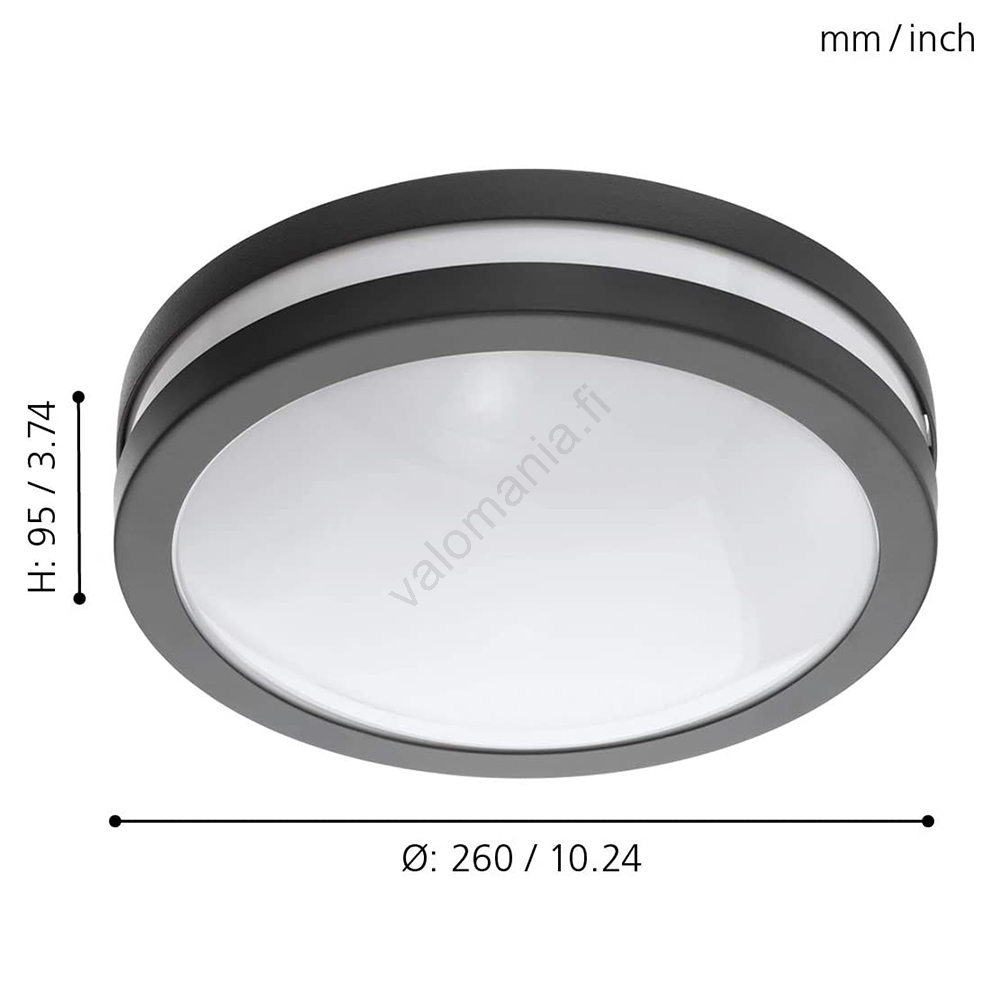 Eglo - Himmennettävä Kylpyhuoneen LED-kattovalaisin LOCANA-C LED/14W/230V IP44 Bluetooth IP44 - Image 2