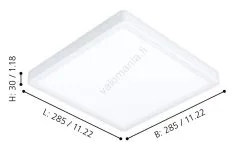 Eglo - LED Himmennettävä Kylpyhuoneen Valo LED/19,5W/230V 2700-6500K IP44 ZigBee