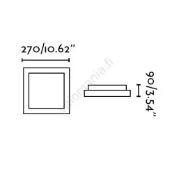 Faro Barcelona FARO 62968 - Kylpyhuoneen Kattovalo TOLA 1 1xE27/20W/230V IP44