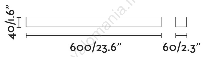 Faro Barcelona FARO 63316 - Kylpyhuoneen LED-peilivalo NILO-1 LED/12W/230V IP44 Musta - Image 2