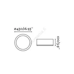 Faro Barcelona FARO 63399 - Kylpyhuoneen Kattovalo KAO LED/35W/230V IP44