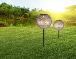 Globo Aurinkokennovalo LED/0,06W/1,2V Hopea IP44 180x540 Mm