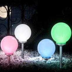 Globo 33793 - LED-aurinkovalaistus SOLAR 4xLED/0,07W/3,3V IP44