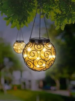 Globo - LED Aurinkovalo LED/0,9W/3,2V IP44 Keltainen