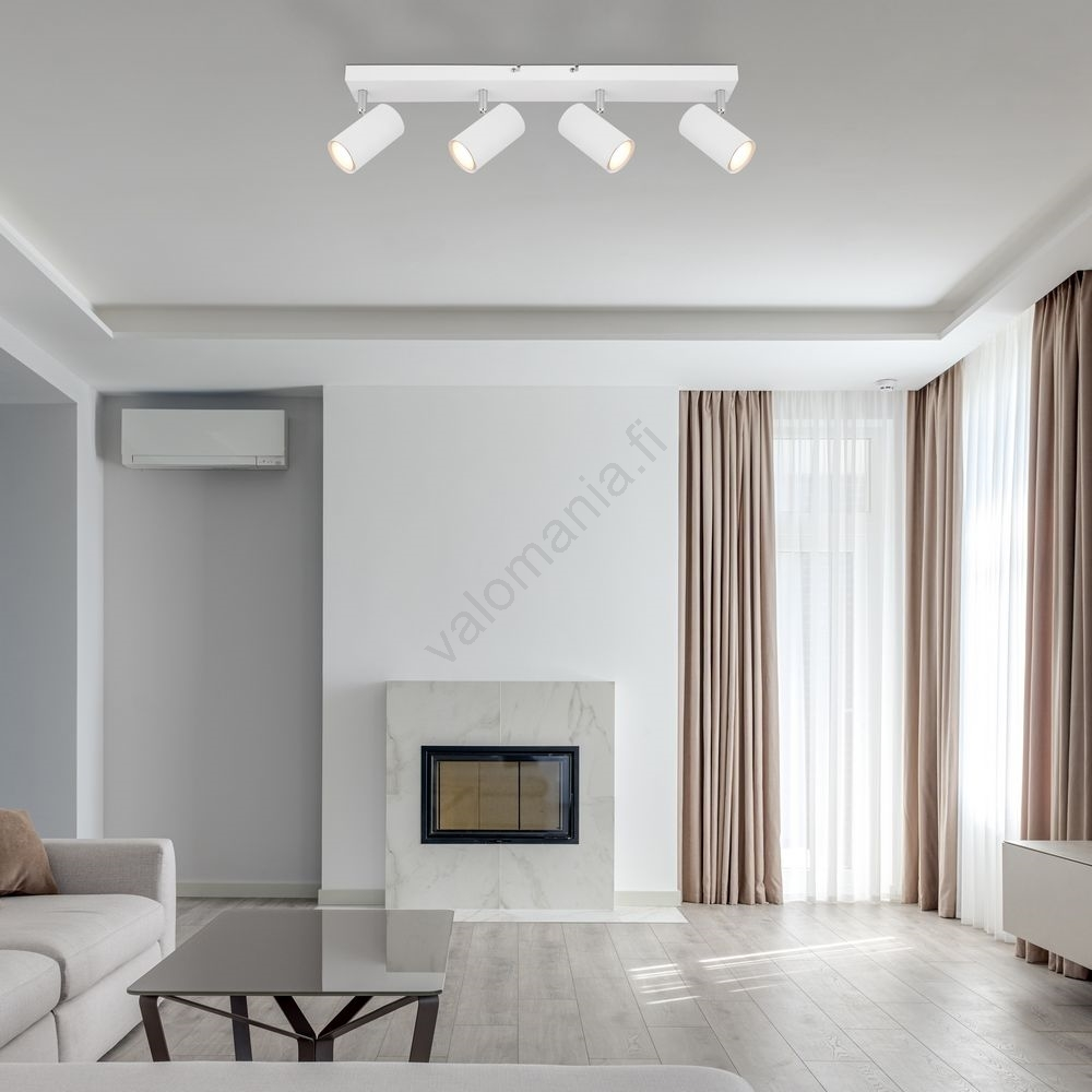 Globo - Kohdevalo 4xGU10/35W/230V Valkoinen