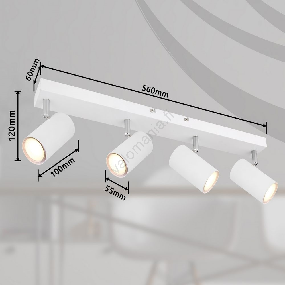 Globo - Kohdevalo 4xGU10/35W/230V Valkoinen - Image 6