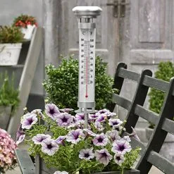 Grundig 89640 - LED-aurinkolamppu Lämpömittarilla 1xLED / 1,2V