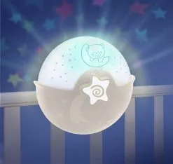 Infantino - Lasten Pieni Lamppu Projektorilla 3xAA Harmaa