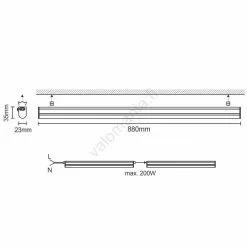 Nedes Kaapinalus LED-valo LED/12W/230V 4000K