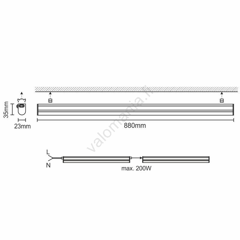 Nedes Kaapinalus LED-valo LED/12W/230V 4000K