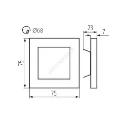LED-portaikkovalaisin APUS LED/0,8W/12V 4000K