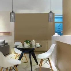 Kattokruunu Johdossa 1xE27/60W/230V Musta