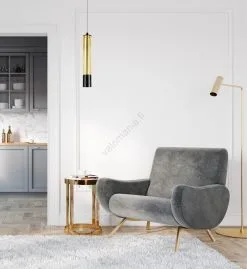 Kattokruunu Johdossa PRESCOT 1xGU10/40W/230V Kultainen