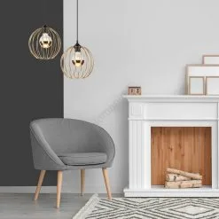 Kattokruunu Johdossa ZOYA 1xE27/60W/230V Kulta