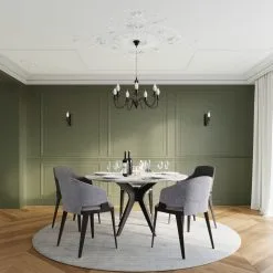 Kattokruunu Ketjussa MINERWA 7 7xE14/40W/230V Musta