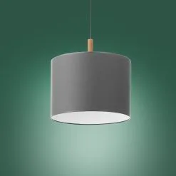 TK Lighting Kattokruunu Narulla DEVA 1xE27/25W/230V Harmaa