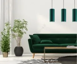 Kattokruunu Narulla ZIK 1xE27/40W/230V Halkaisija 10 Cm Vihreä