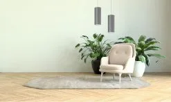 Kattokruunu Narulla ZIK 1xE27/40W/230V Harmaa