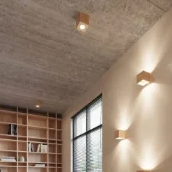 Kattovalo QUAD 1xGU10/40W/230V Puu