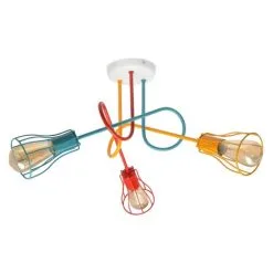 Kiinteä Lasten Kattokruunu OXFORD 3xE27/60W/230V