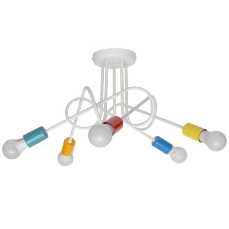 Kiinteä Lasten Kattokruunu OXFORD 5xE27/60W/230V