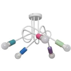 Kiinteä Lasten Kattokruunu OXFORD 5xE27/60W/230V