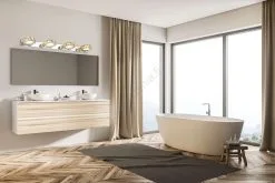 LED-kristalliseinävalaisin CHAMPAGNE 3xLED/3W/230V