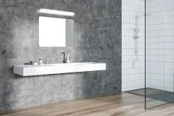 LED-seinävalaisin AQUINA LED/9W/230V Kiiltävä Kromi