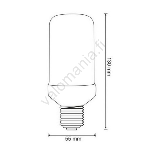 Koristeellinen LED-lamppu FLAME T60 E27/3W/230V - Image 3