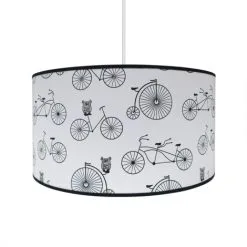 Lasten Kattokruunu BIKE 1xE27/60W/230V Valkoinen/musta