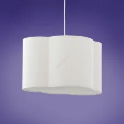 TK Lighting Lasten Kattokruunu Johdossa CLOUD 1xE27/25W/230V Valkoinen