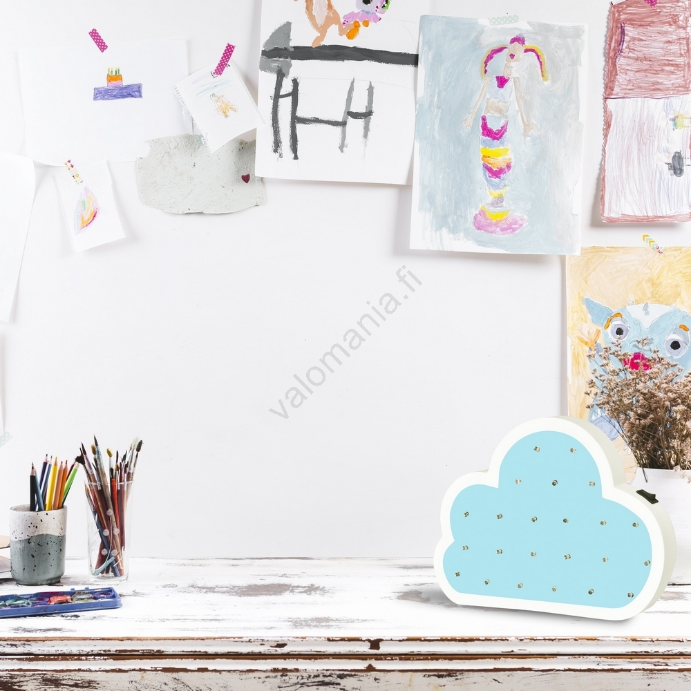 Lasten LED-lamppu LED/2xAA Pilvi