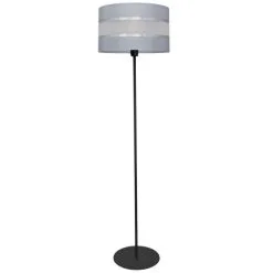 Lattiavalaisin HELEN 1xE27/60W/230V Harmaa/musta