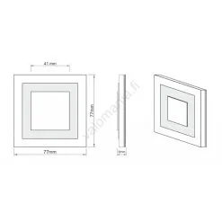 LDST SU-01-SC-BC8 - Portaikkojen Valaistus SUNNY 8xLED/1,2W/230V