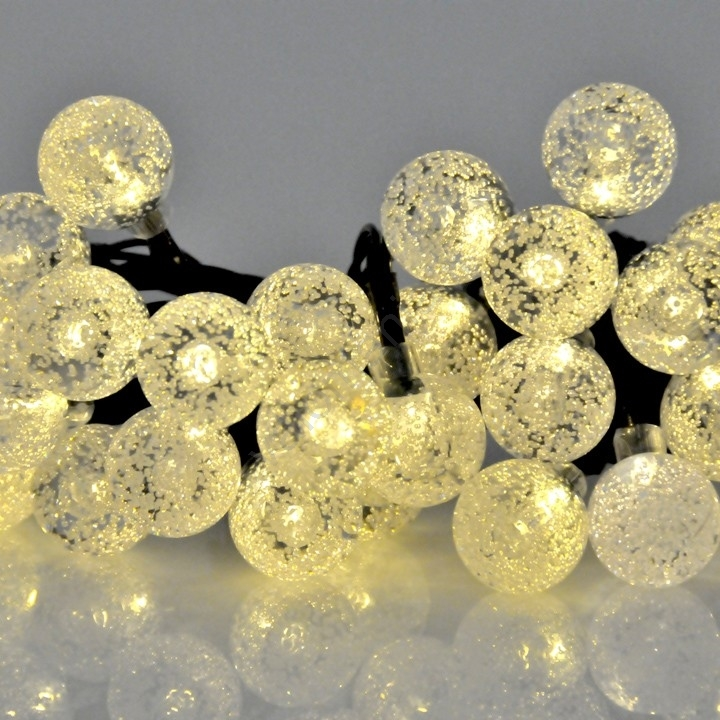 LED-aurinkokennoketju 30xLED/8 Toiminnot 4,9m IP44 Lämmin Valkoinen